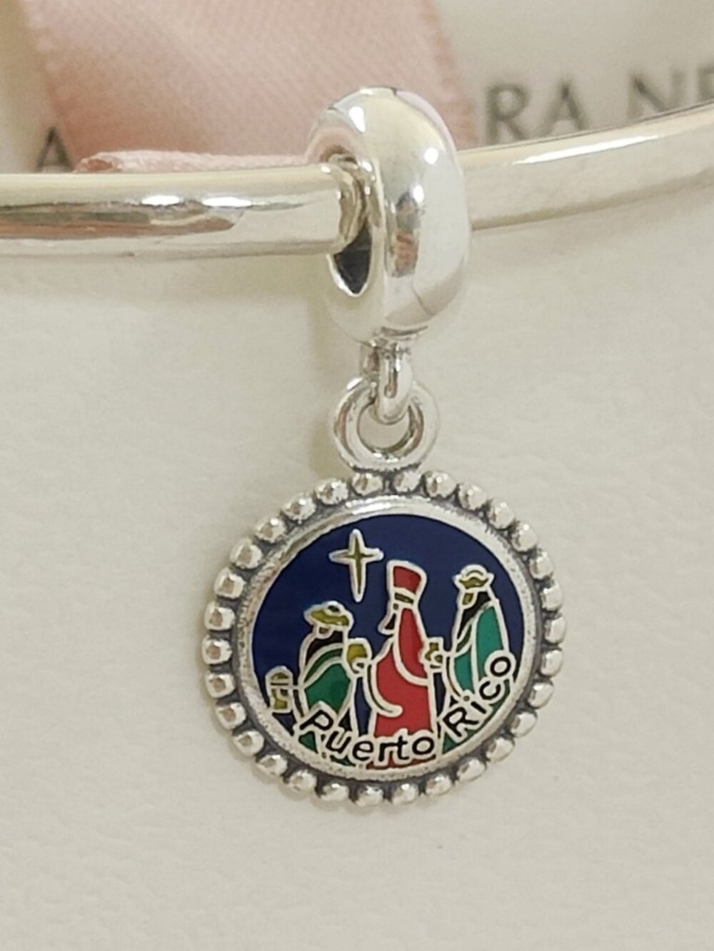 Pandora Puerto Rico Three Wise Men Dangle Charm Three Kings Day Pendant S925 ALE